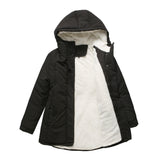 Women Winter Coat Warm Slim Outerwear Fashion Elastic Waist Zipper Pocket Hooded Drawstring Overcoats Autumn Clothes