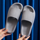Hnzxzm Women Thick Platform Slippers Indoor Bathroom Slipper Soft Eva Anti-Slip Couples Home Floor Slides Ladies Summer Shoes