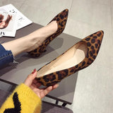 Fashion Office Lady Shoes Women Low Heels Pointed toe Fashion Brand Women Pumps Woman High Heels Black Red Leopard Shoes A3411