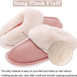 Hnzxzm Winter Fashion Women House Warm Plush Shoe Fleece Fluffy Ladies Memory Foam Flats Indoor and Outdoor Slipper