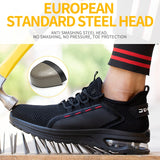 Safety Work Shoes With Steel Toe Woman Indestructible Safety Tennis For Men Anti-smash Construction Boots Iron Work Sneakers