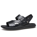 Men's New Summer Men's Open-toed Sandals Fashion Trend Beach Shoes Slippers Men's Sandals Mens Sandals Summer Leather Sandals