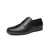 BHKH 2022 Leather Men Casual Shoes  Business Work Office Lace-up Dress Shoes Lightweight Men Shoes