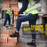 Anti-smashing Men Safety Shoes Indestructible Work Shoes Puncture-Proof Work Sneakers Male Steel Toe Shoes Work Safety Boots