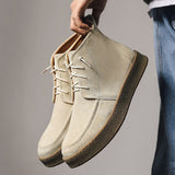 New Men's High-top Chelsea Boots Spring Autumn Comfortable Formal Shoes Male Casual Soft Oxford Shoes for Men hommes bottes