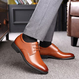 Men's Quality Genuine Leather Shoes British Business Extra Size 38-47 Soft Leather Man Wedding Shoes Dress Shoes Zapatos Hombre