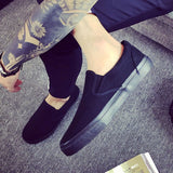 2020 Fashion Canvas Shoes Men Sneakers Low top Black Shoes High Quality Men's Casual Shoes Brand Flat Plus Size 46 ZHK168