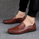 Men Loafers Shoes Soft Genuine Leather Slip-On Sneakers Male Casual Luxury Brand Spring Men Loafers Mocassin Zapatos Hombre