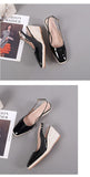 Hnzxzm Fashion Ladies High Heels Women Wedges Shoes Brand Woman Party Shoes Elegant Women Pumps Plus Size 42 Wedge Heel 10cm A4762