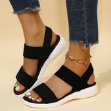 Summer Women Sandals New Mesh Sports Casual Wedges Shoes 2022 Ladies Slippers Thick Soft Walking Slingback Platform Women Shoes