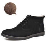 Men Boots Luxury Spring/Winter Elegant Chelsea Boots Men Cow Suede Leather Casual Shoes Plus Size 47 Zapatillas Hombregy