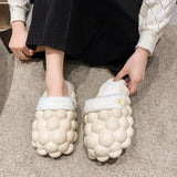 Winter Fad Warm Women Slippers Fur Platform Flats Shoes 2022 New Home Cotton Shoes Designer Dress Slides Lady Casual Flip Flops