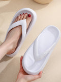Hnzxzm VIP New Flip Flops Fashionable Woven Pattern Slides One-Piece Eva Slippers Non-Slip Beach Holiday Shoes Indoor Slippers