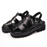 Hnzxzm Fashion Sandals for Women Summer Shoes Black Footwear Thick Sole Brand Women Sandals Soft Comfortable A3638