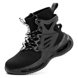 European Plus Size 50 Newest Design Men Wrok Safety Boots Anti-smash Steel Toe Cap Indestructible Construction Industry Shoes