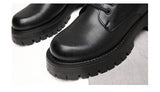 Hnzxzm Autumn Winter Shoes Men Genuine Leather Boots Thick Sole Non-slip Warm Plush Cold Winter Cow Leather Male Ankle Botas Black 4867