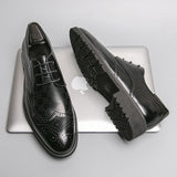 Hnzxzm Fashion Oxford Shoes Men Luxury Shoes Men Black Wedding Dress Business Prom Men Shoes New Classic Boos Office Leather Shoes