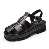 Hnzxzm Fashion Sandals for Women Summer Shoes Black Footwear Thick Sole Brand Women Sandals Soft Comfortable A3638