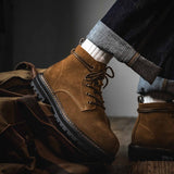 Ankle Boots Men Winter Shoes Warmest Genuine Leather Handmade Men Winter Snow Boots Zapatos Hombre