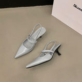 Hnzxzm Summer Sandals Women 2023 New Fashion Thin Heel Pointed Toe High Heels Sexy Dress Party Pumps Heeled Sandals Sandalias Femininas