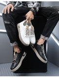 Hnzxzm New Arrival Fashion Street Style Mens Casual Shoes Flat Brand Male Footwear Spring Autumn Black White Shoes A4461