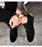 Hnzxzm New Fashion Shoes Men Footwear Flat Comfortable Mens Casual Shoes Soft Brand Male Footwear Black Beige Plus Size 45 A3308