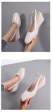 Hnzxzm Fashion Ladies High Heels Women Wedges Shoes Brand Woman Party Shoes Elegant Women Pumps Plus Size 42 Wedge Heel 10cm A4762