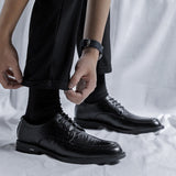 New Fashion Genuine Leather Shoes Men Business Shoes Flat Cow Leather Mens Casual Shoes Brand Male Footwear Black A4742