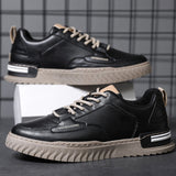 Hnzxzm New Arrival Fashion Street Style Mens Casual Shoes Flat Brand Male Footwear Spring Autumn Black White Shoes A4461