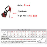 Hnzxzm Sexy Peep Toe 16.5CM Extreme High Heels Women's Sandals Party Wedding Banquet Stiletto Shoes Fashion Buckle Strap Platform Pumps