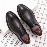 Hnzxzm 2023 Spring Gentleman Oxfords Leather Shoes Luxury Goods Men Shoes Fashion Casual Pointed Toe Formal Business Male Wedding Dress