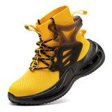 European Plus Size 50 Newest Design Men Wrok Safety Boots Anti-smash Steel Toe Cap Indestructible Construction Industry Shoes
