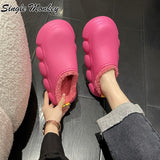 Fashion Flats Winter Home Slippers Women Shoes New 2022 Casual Snow Warm Women Boots Pu Leather Chelsea Punk Dress Mujer Zapatos