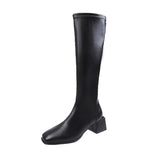 Hnzxzm Shoes For Women Non-slip Comfortable Women's Boots Heels Autumn Winter Sexy Ladies High Boots Slip-on Fashion Female Shoes Party