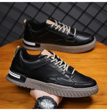 Hnzxzm New Arrival Fashion Street Style Mens Casual Shoes Flat Brand Male Footwear Spring Autumn Black White Shoes A4461