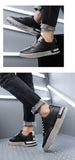 Hnzxzm New Arrival Fashion Street Style Mens Casual Shoes Flat Brand Male Footwear Spring Autumn Black White Shoes A4461