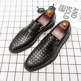 Hnzxzm Italian Loafers Men Casual Shoes Luxury Brand Shoes For Men Leather Moccasins Slip On Boat Driving Shoes Dress Zapatillas