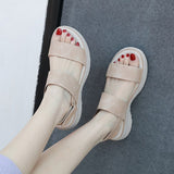 Summer Holiday Shoes Women Beach Sandals Soft Comfortable Women Sandals Thick Sole Ladies Summer Shoes Plus Size 42 A3246