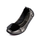Women Flats Soft Boat Shoes Flat Office Ladies Shoes Casual Women Footwear Slip-on Black Gold Plus Size 42 N017