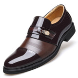 Spring and Autumn Mens Loafers Business Dress Wedding Banquet Suit Designer Shoes Zapatos De Hombre Genuine Leather Pointed Toe