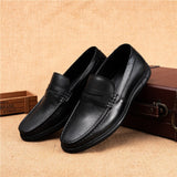 Genuine Leather Men Casual Shoes Italian Mens Loafers Moccasins Breathable Slip on Male Driving Shoes Daily Office Formal Shoes