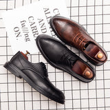 Hnzxzm 2023 Spring Gentleman Oxfords Leather Shoes Luxury Goods Men Shoes Fashion Casual Pointed Toe Formal Business Male Wedding Dress