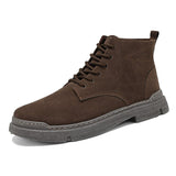 New Boots Men's High-top Workwear British Style Retro Mid-top Military Boots Men's Chesier Boots Sports Comfort Shoes