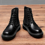 Luxury Boots Socks Slip Luxury Design Genuine Leather Free Shipping for Men Boots Ankle Motorcycle Fashion Shoes Plus Size 38-46