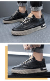 Hnzxzm New Arrival Fashion Street Style Mens Casual Shoes Flat Brand Male Footwear Spring Autumn Black White Shoes A4461