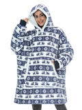 Hnzxzm Women Oversized Hoodie Sweatshirt Winter Fleece Giant Wearable Blanket With Sleeves Hoodies Sweat Women Clothes Moletom Feminino