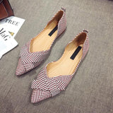 Fashion Flats for Women Shoes Spring Summer Boat Shoes Pointed toe Casual Slip-on Shoes Elegant Ladies Footwear A1394