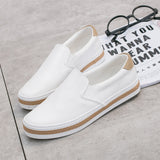 New High Quality Soft Leather Shoes Women Flats Fashion Ladies Loafers Casual Womens Brand Black White Shoes ZH2221