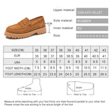 Women Loafers Shoes Suede Genuine Leather 2023 British Style Women's Spring Shoes Thick Bottom Large Size Ladies Shoes