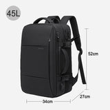 Hnzxzm Travel Backpack Men Business Backpack School Expandable USB Bag Large Capacity 17.3 Laptop Waterproof Fashion Backpack